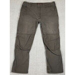 Walls Ditch Digger Work Pants Men's 30x32 Brown Double Knee Stretch Duck Canvas